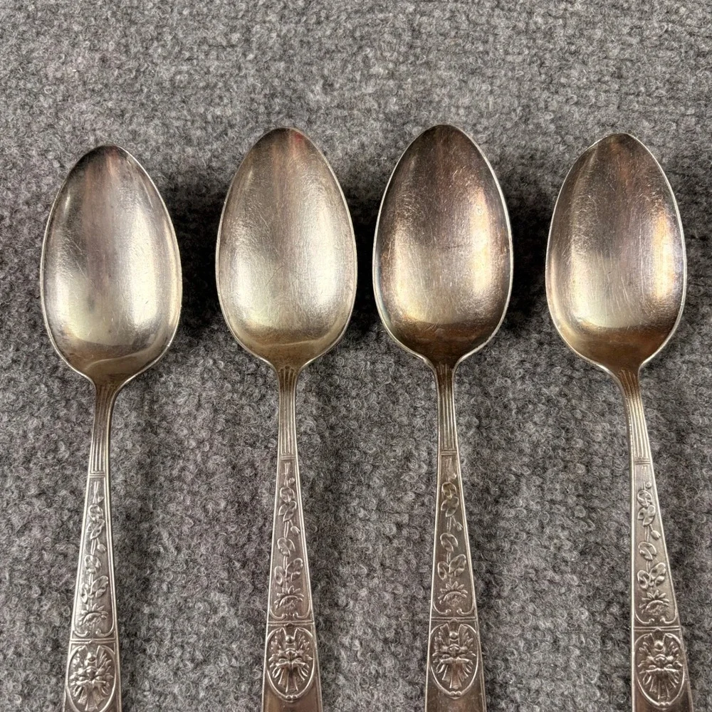 VTG Reed & Barton Italian 1885 Silverplate Tablespoons Set Of 4‎ 8.25